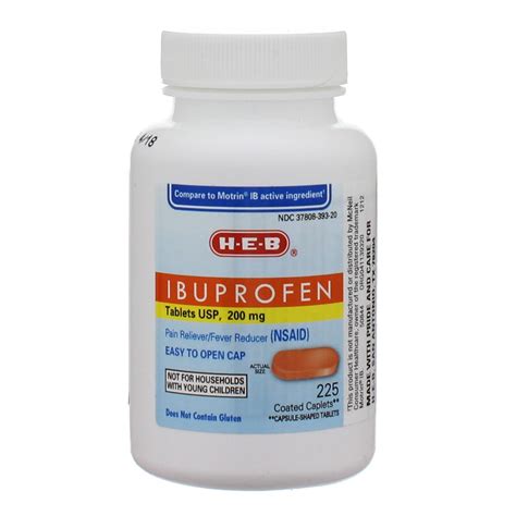 orange ibuprofen  mg coated caplets easy  open cap shop pain relievers