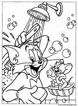 Jerry Coloring Tom Pages Showering Together Printable Malvorlagen Drawings 塗り絵 Cartoon Shower Books ぬり絵 Choose Board Colouring Popular Bath Disney sketch template