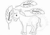Donkey Easter sketch template
