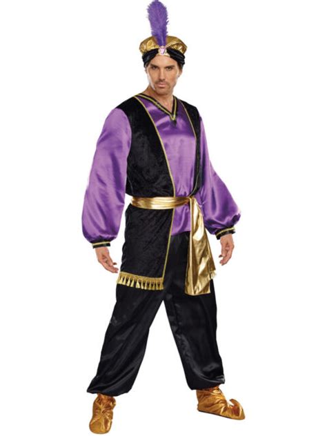 Men S Arabian Nights Agrabah Desert Sultan Prince Costume Size Xl 46 48