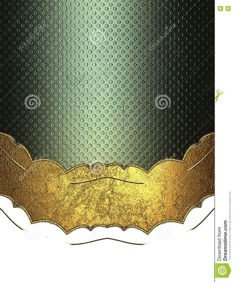gold decorations  green background stock illustration illustration