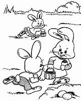 Coloring Easter Egg Hunt Pages Popular sketch template