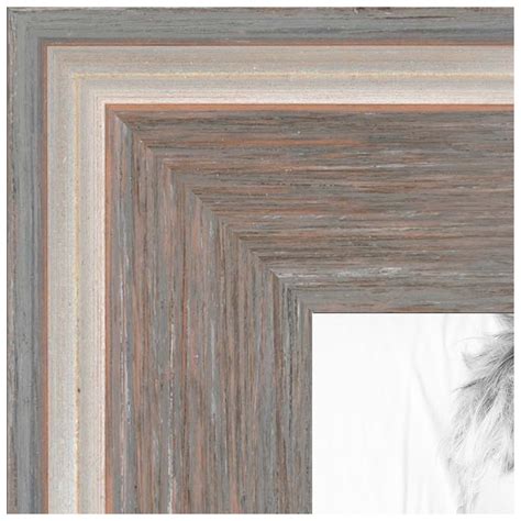 arttoframes   contrast light grey picture frame  gray wood poster frame  great