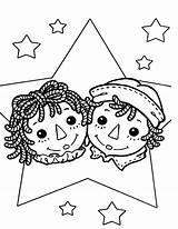 Raggedy Clipartmag 80s Golliwog Homecolor Caroling Tweety sketch template