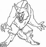 Werewolf Coloring Pages Goosebumps Printable Kids Outline Drawing Sheets Slappy Evil Tattoo Simple Halloween Wolf Color Draw Monster Colouring Cartoon sketch template