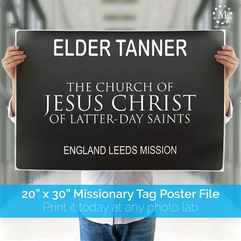 printable  tag poster  missionaries meckmom