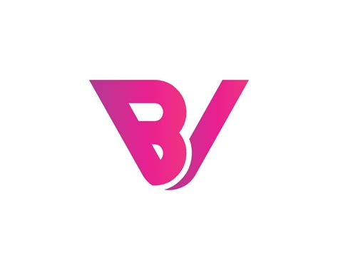 bv vb logo design vector template  vector art  vecteezy