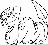 Seviper Coloring Coloringpages101 sketch template