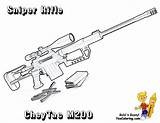 Sniper Armas Nerf Colorare Gusto Yescoloring Hunting M200 Majestic Memorial Barrett Militaire sketch template