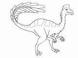 Oviraptor Dinosaurs sketch template