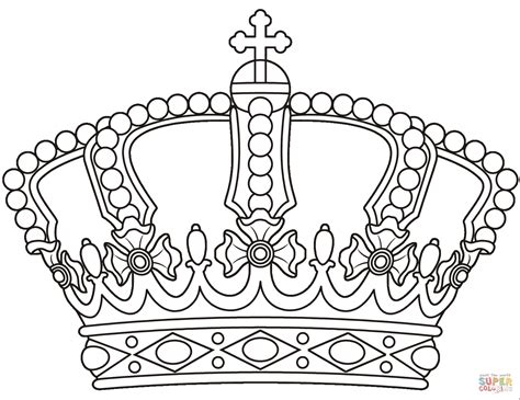 crown coloring page  printable coloring pages