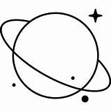 Planet Saturn Drawing Astronomy Icon Getdrawings sketch template