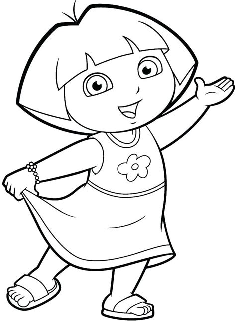 dora coloring pages  getcoloringscom  printable colorings