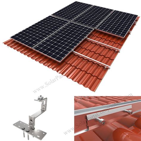solar roof mounting kits  tile bracketsbottom mountedspc rf ik dr