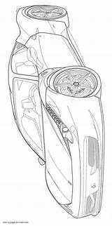 Coloring Ferrari Pages Sportscars Printables Cars Printable Boys sketch template