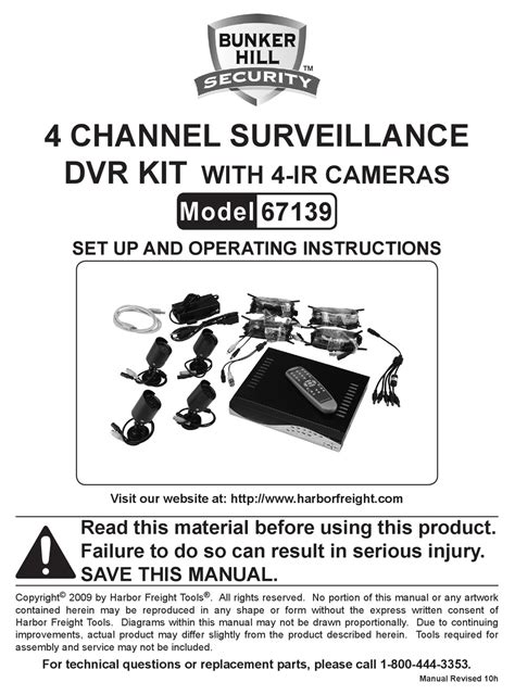 bunker hill security  set   operating instructions manual   manualslib