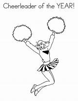 Coloring Pages Cheerleader Year Cute Girl Little Color Tocolor sketch template