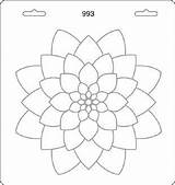 Mandala Coloring Dahlia Stencil Discover Simple Pages sketch template