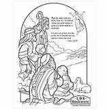 Coloring Shepherds Nativity Printable Christmas Wise Men Pages Color Printables Lds Follow sketch template