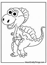 Spinosaurus Coloring Pages Baby Cute Dino Little sketch template