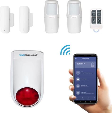 draadloos alarmsysteem basis pakket alarmsysteem met app en luide sirene zonder abonnement