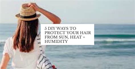 diys   protect  hair  summer heat humidity beauty