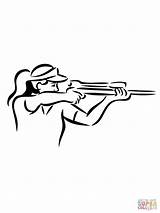 Shooting Rifle Sniper Coloring Pages Gun Guns Drawing Top Colouring Fortress Team sketch template