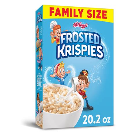 kelloggs frosted krispies breakfast cereal original family size