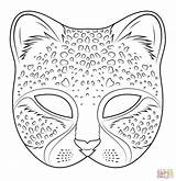 Animal Mask Coloring Masks Pages sketch template