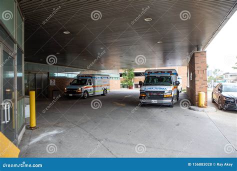 emergency services ambulances parked  hospital parking bay editorial stock photo image