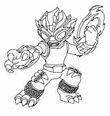 Skylanders Coloring Pages Kraken Fire Disegni Swap Force Template sketch template