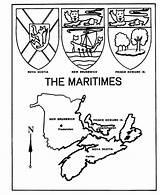 Coloring Pages Canada Arms Coat Map Scotia Nova Maritimes Colouring Canadian Sheets Honkingdonkey Provincial Print Provinces Flags 820px 75kb Drawings sketch template
