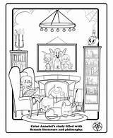Satanic Coloring Pages Book Temple Cute Cuddly Satanists Release Materials Has Printable Getcolorings Nymag sketch template