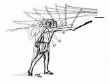 Atlatl Bewegen Spear Shoot Leuk Modoc Tribal Uses Praktisch Physics sketch template