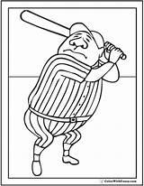 Baseball Jersey Coloring Pages Babe Ruth Printable Outline Template Color Batting Vector Getcolorings Print Getdrawings Mlb Bat Team sketch template