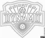 Coloring Dynamo Houston Pages Soccer Badge Championship Emblems Mls Major League Canada Football Usa Logo sketch template