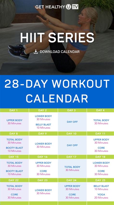 28 Day Hiit Workout Routine To Build Muscle Ghutv Hiit Workout