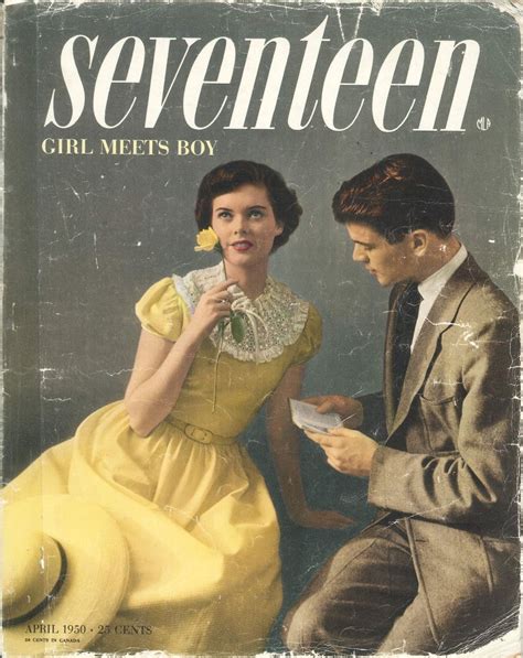 seventeen magazine cover april 1950 fashion magazine cover seventeen magazine vintage
