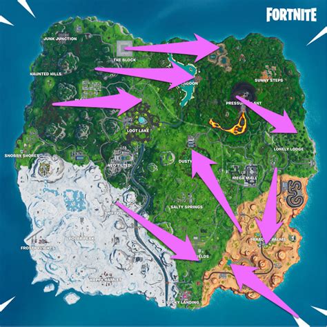 Fortnite Unicorns At Swimming Holes Map Location Guide