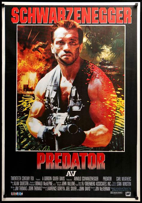 predator  original turkish  poster original film art