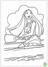 Coloring Pocahontas Dinokids Pages Close Disney Coloringdisney sketch template