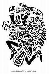 Aztecas Quetzalcoatl Tattoo Serpiente Dibujo Emplumada sketch template