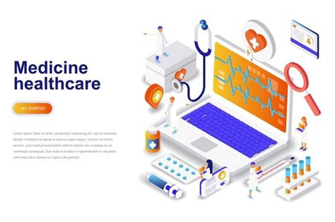 Medicine And Healthcare Isometric Concept Medical
