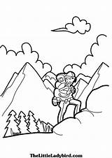 Coloring Climbing Rock Pages Alps Mountain Climber Printable Swiss Getcolorings Rare Getdrawings Template 94kb 226px sketch template