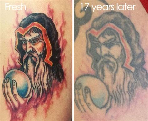 pictures that reveal how tattoos age over time 28 pics