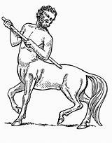 Centaur Coloring Pages Edupics Dibujo Popular Creatures Mythical Large Fantasy sketch template