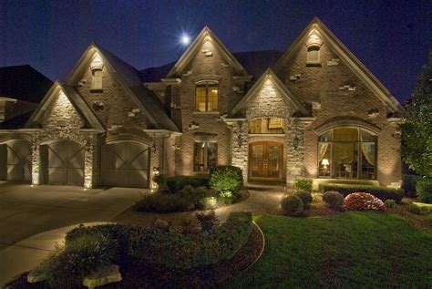 residential homes outdoor lighting  chicago il exterior house lights house lighting