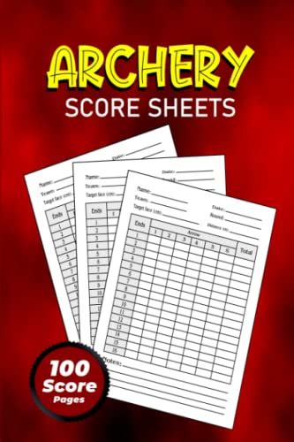 archery score sheets archery score cards  archery competitions