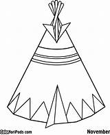 Teepee Coloring Pages Native Pee Tee American Drawing Tent Tipi Printable Kokopelli Preschool Template Indian Color Tipis Worksheets Clipart Getdrawings sketch template