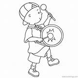 Caillou Drum Coloring Pages Playing Xcolorings 1000px 69k Resolution Info Type  Size sketch template